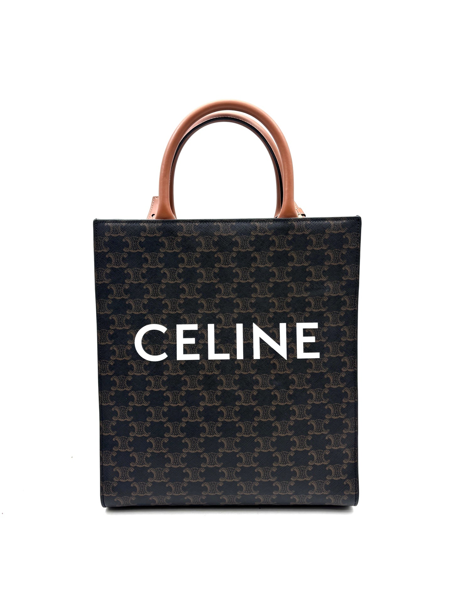 Celine - Cabas Vertical - Leather - Brown - (small)