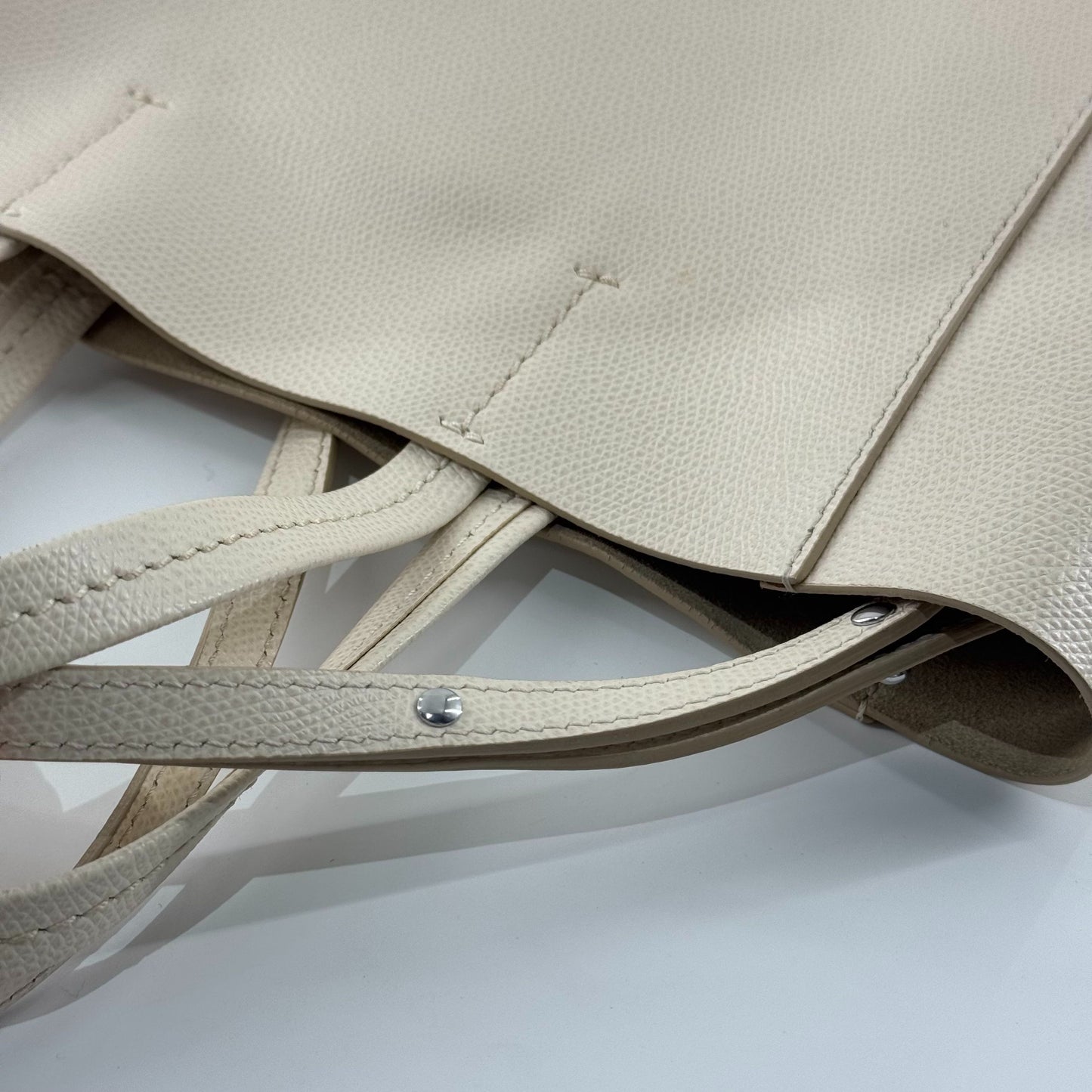 Celine - Cabas Vertical Tote - Pebbled leather - Black and White - (medium)