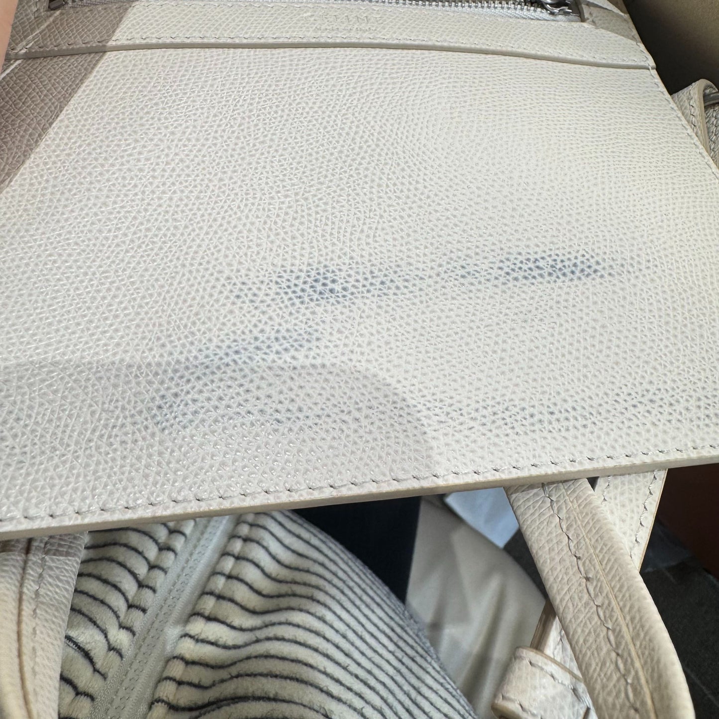 Celine - Cabas Vertical Tote - Pebbled leather - Black and White - (medium)
