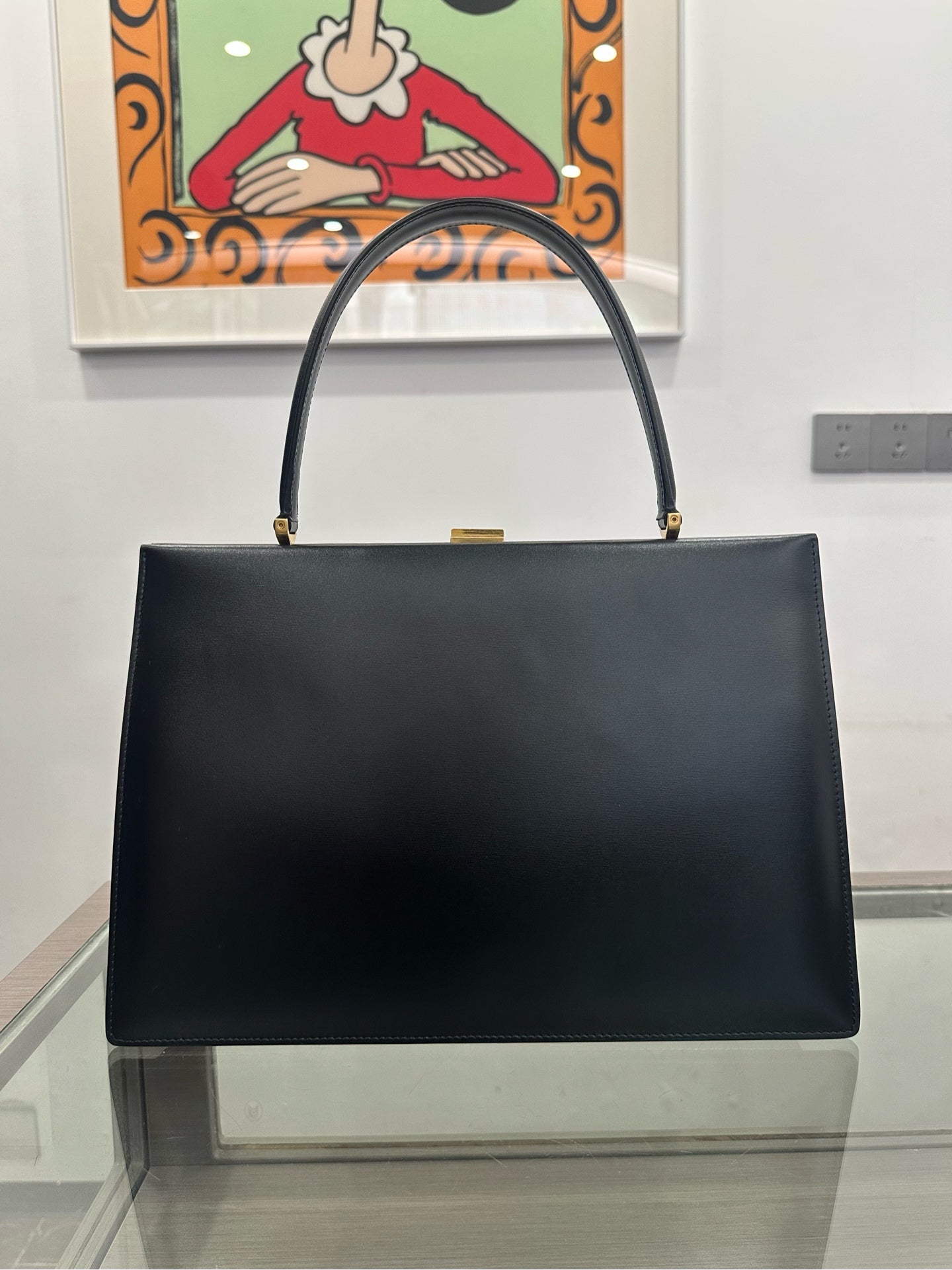 Celine - Clasp - Leather - Black - (medium)