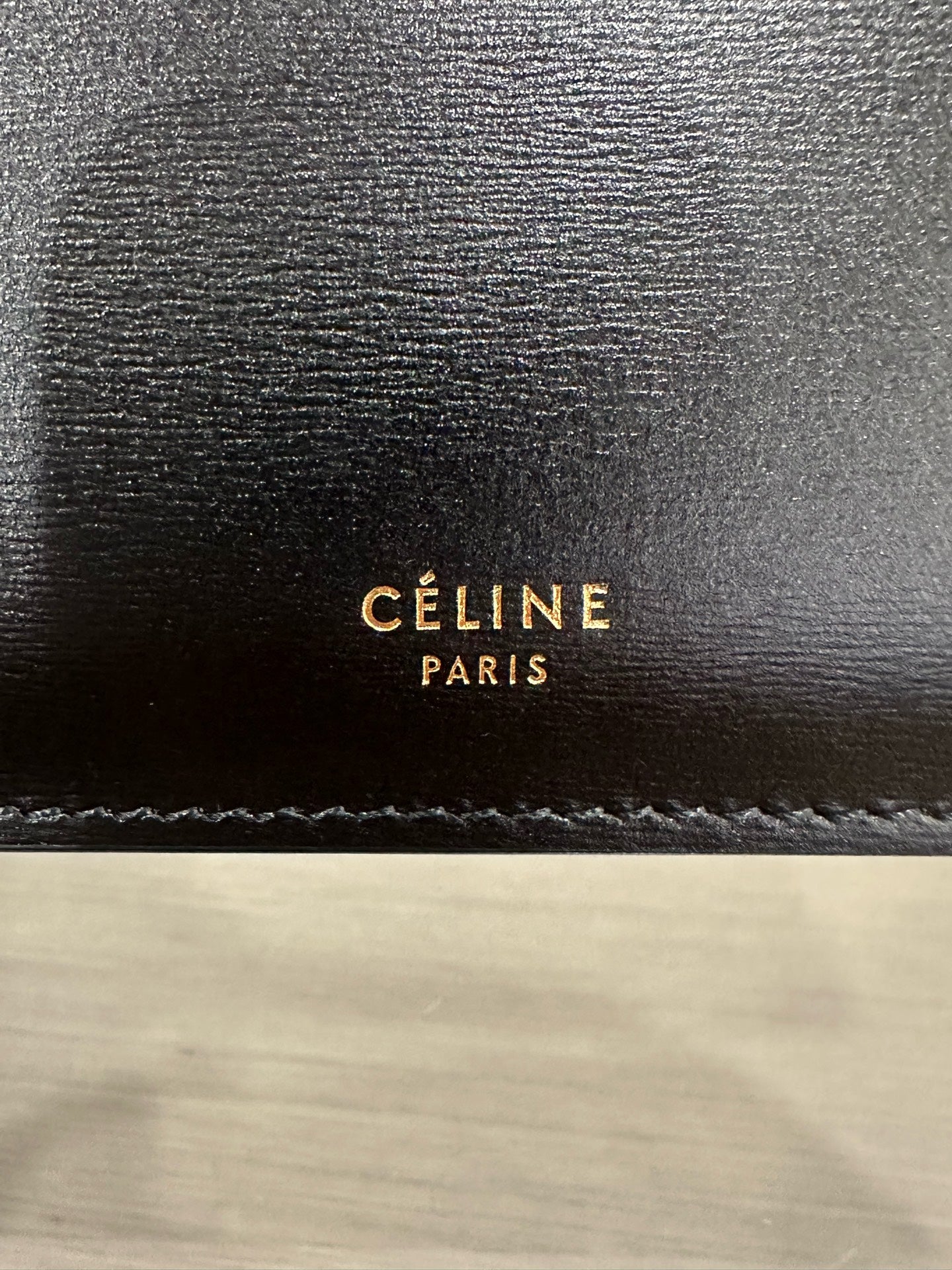 Celine - Clasp - Leather - Black - (medium)