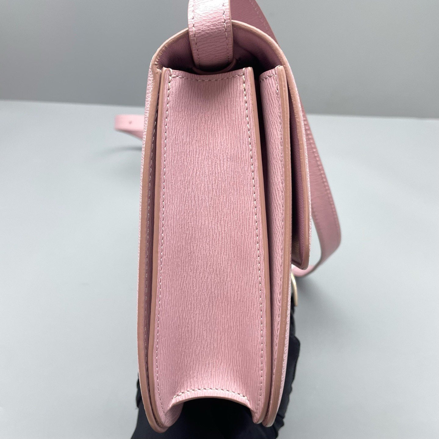 Celine - Classic Box Bag - Grained calfskin leather - Pink - (medium)