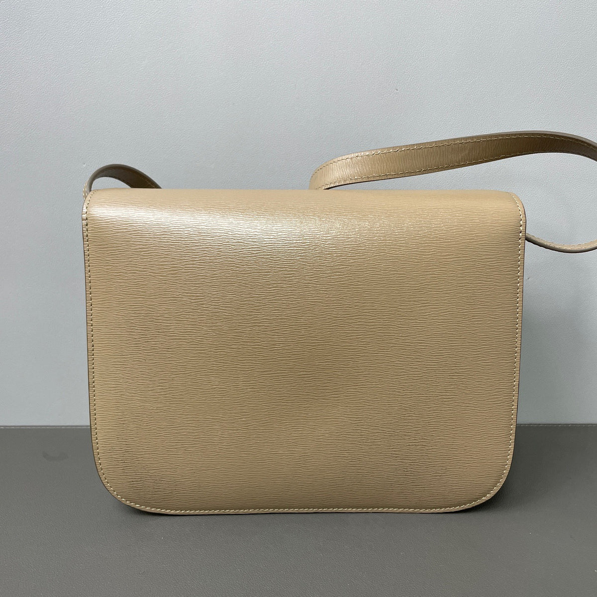 Celine - Classic Box Bag - Leather - Beige