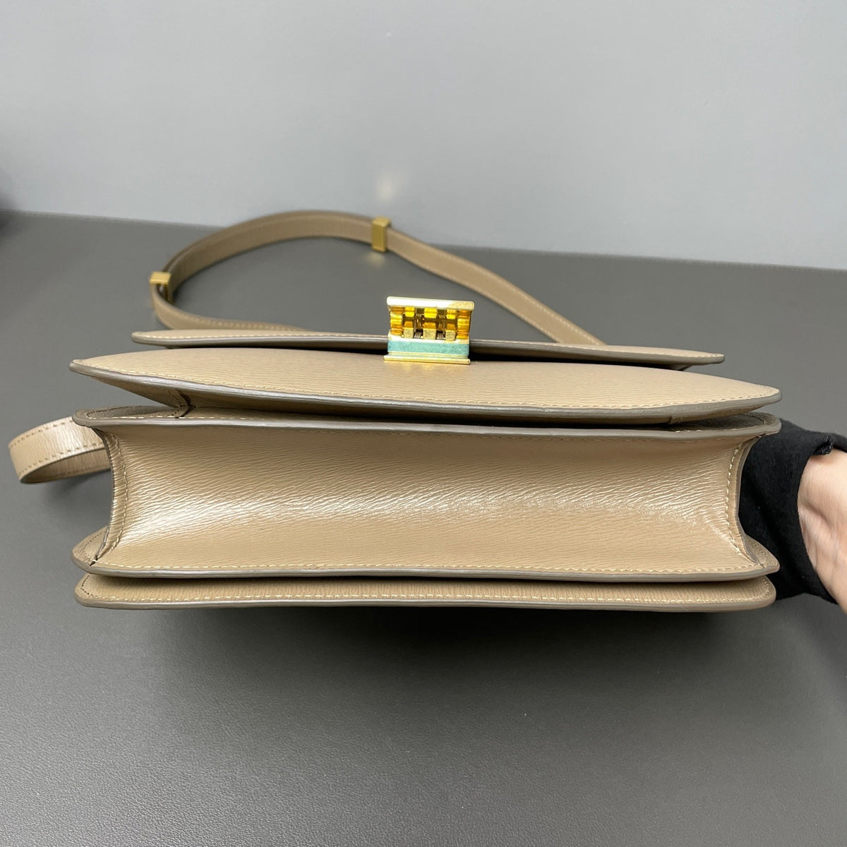 Celine - Classic Box Bag - Leather - Beige