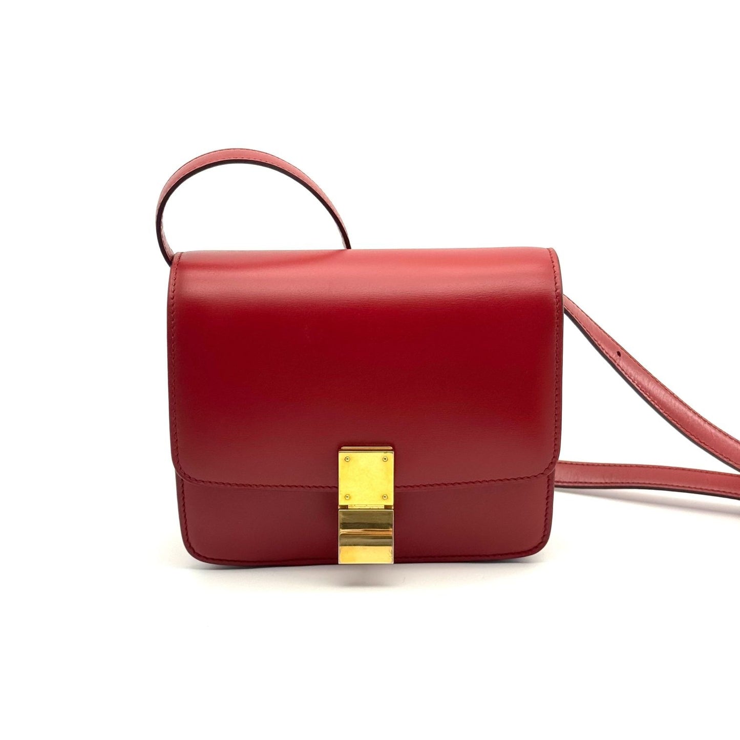 Celine - Classic Box Bag - Leather - Red - (mini)