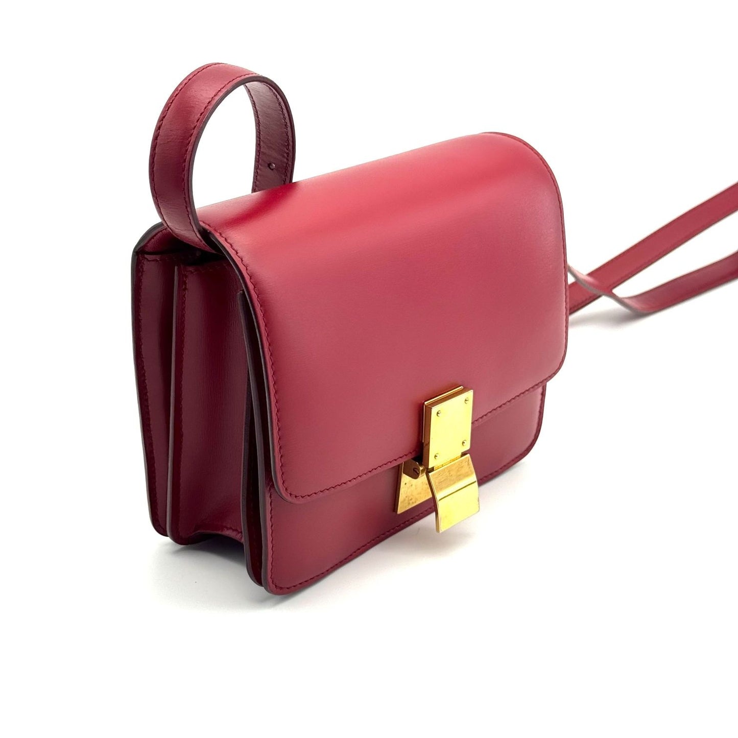 Celine - Classic Box Bag - Leather - Red - (mini)