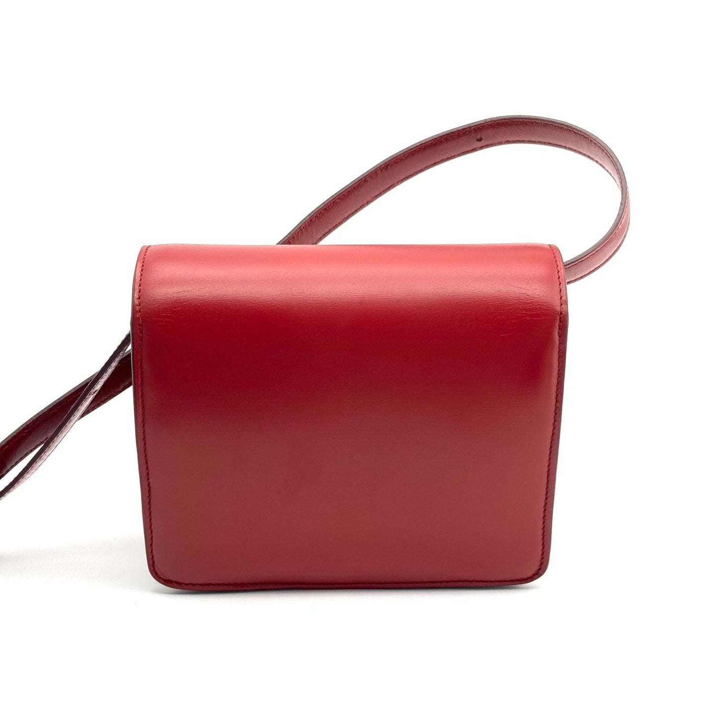 Celine - Classic Box Bag - Leather - Red - (mini)