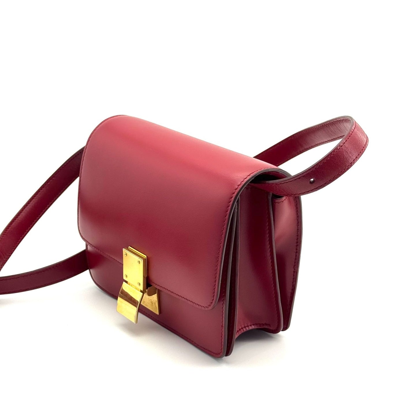 Celine - Classic Box Bag - Leather - Red - (mini)