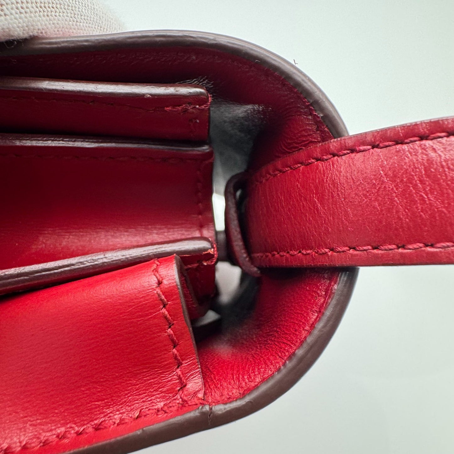 Celine - Classic Box Bag - Leather - Red - (mini)