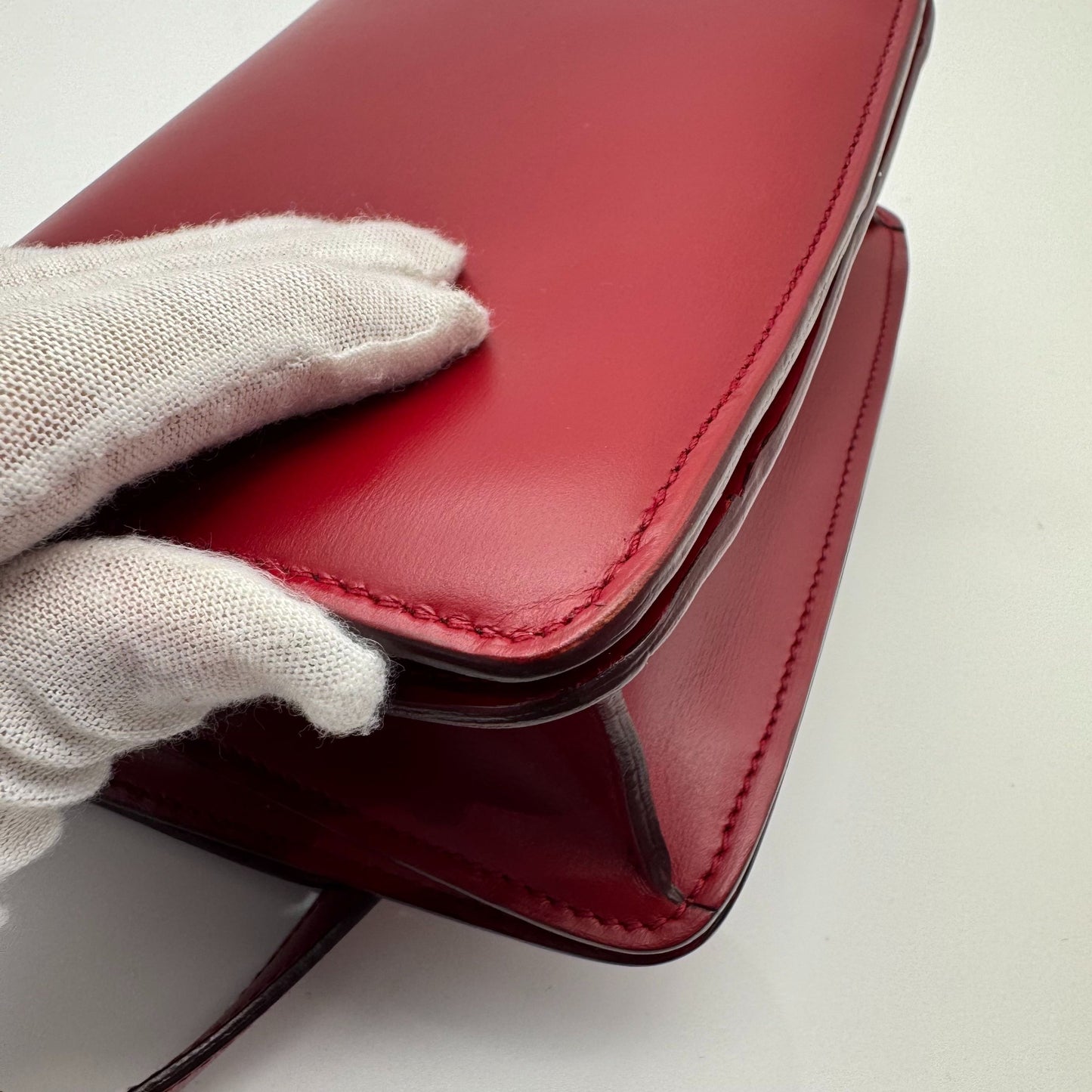 Celine - Classic Box Bag - Leather - Red - (mini)