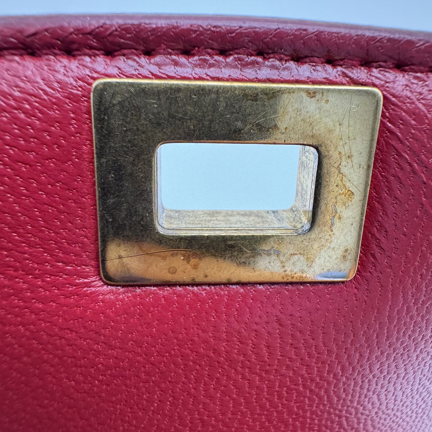 Celine - Classic Box Bag - Leather - Red - (mini)