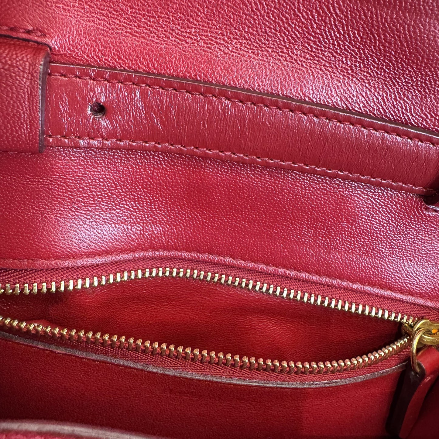 Celine - Classic Box Bag - Leather - Red - (mini)