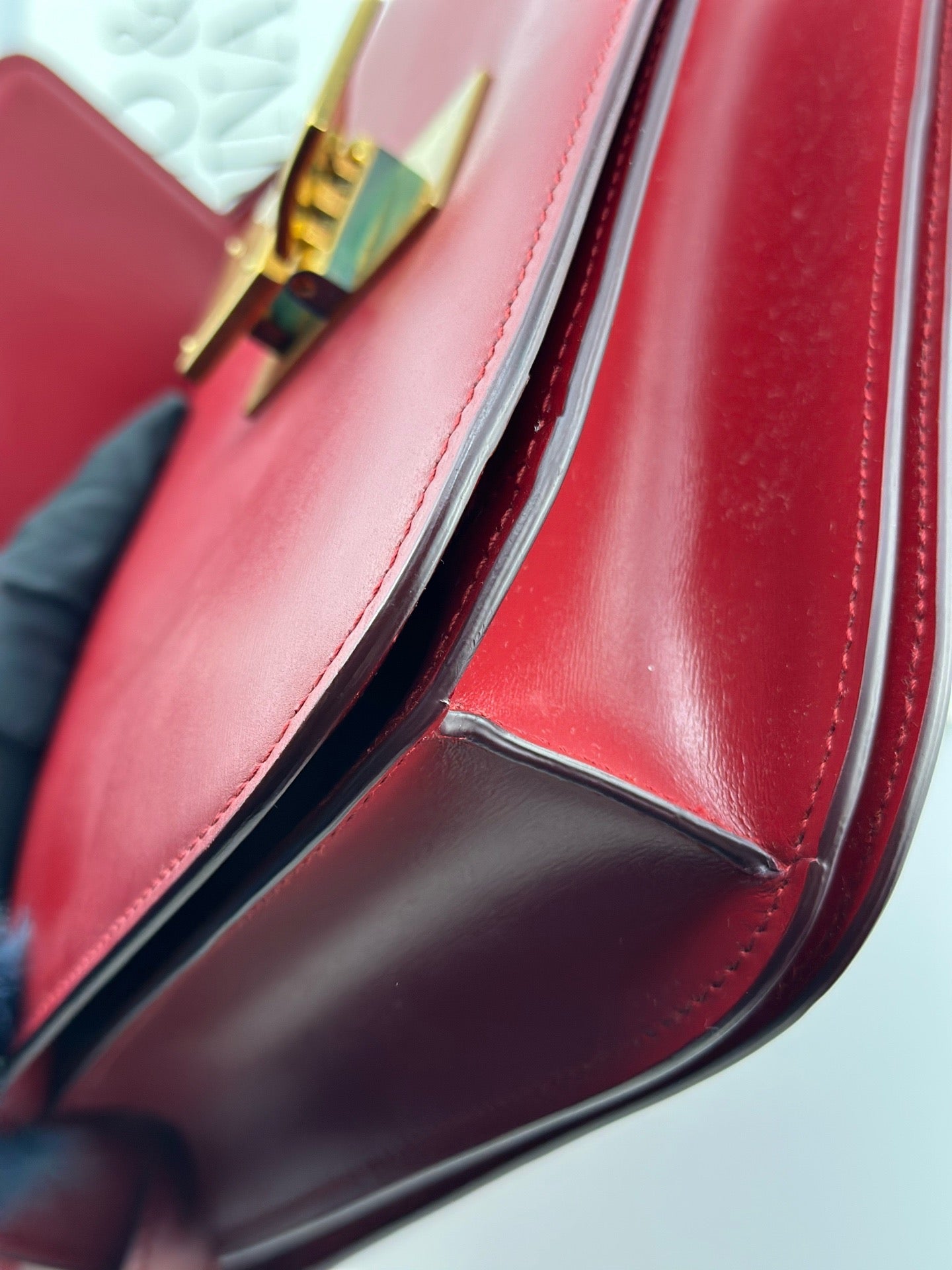 Celine - Classic Box - Box calfskin leather - Red - (medium)