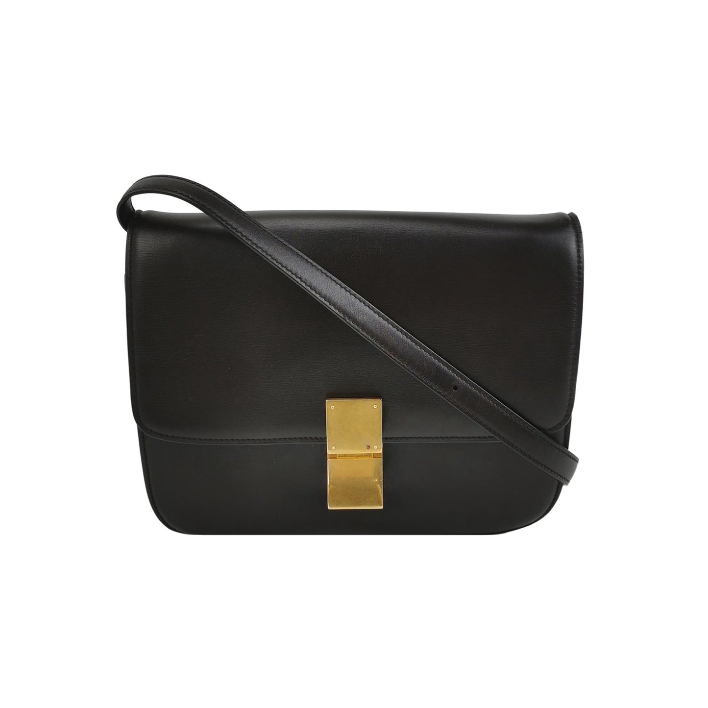 Celine - Classic Box - Leather - Black - (medium)