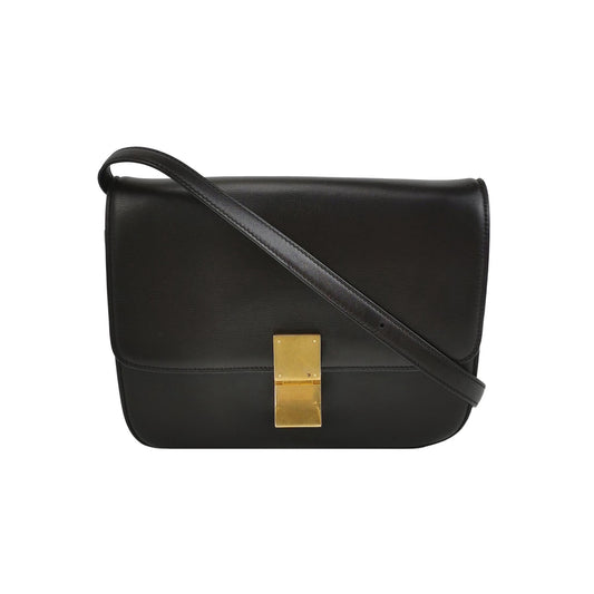 Celine - Classic Box - Leather - Black - (medium)