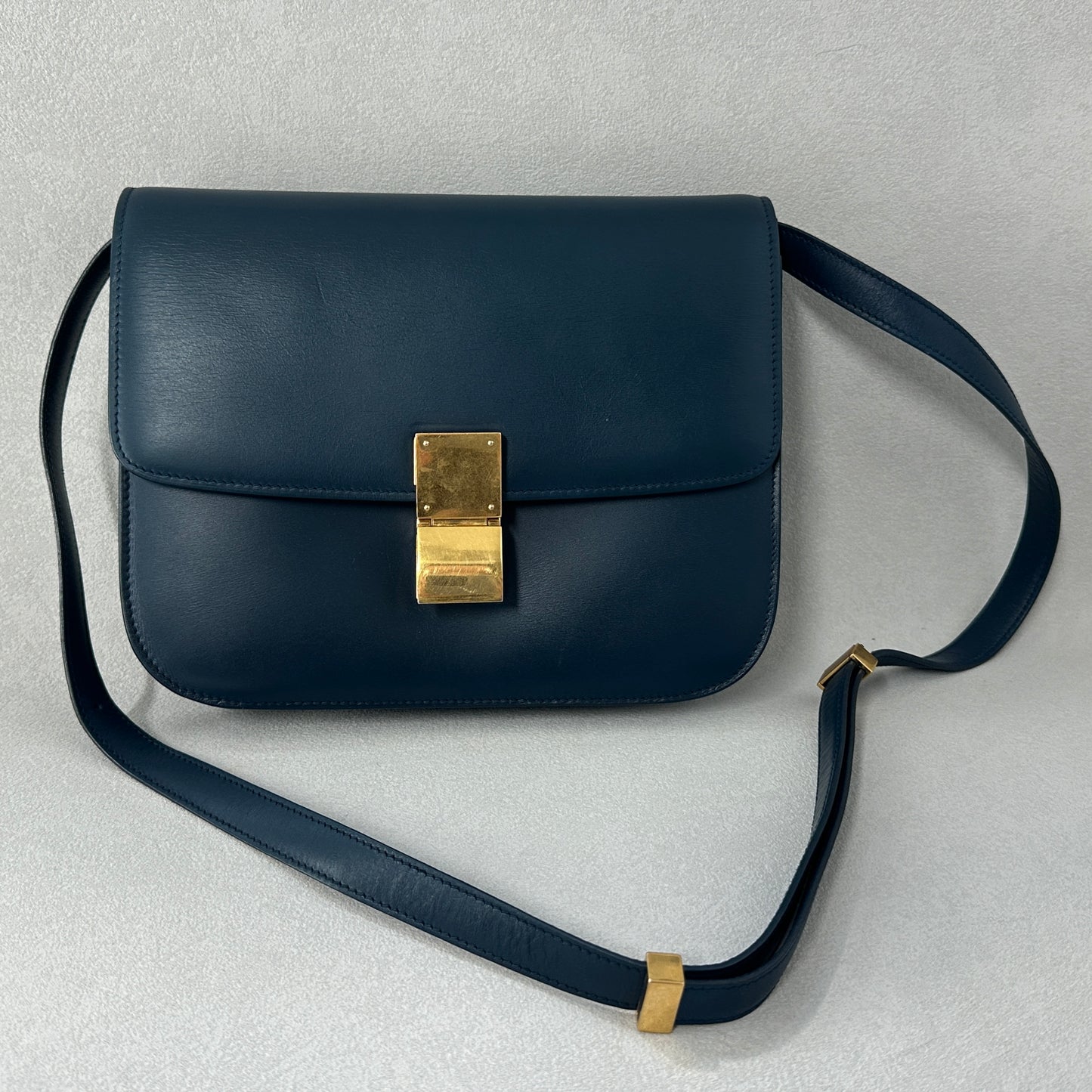 Céline - Classic Box - Leather - Blue - (medium)