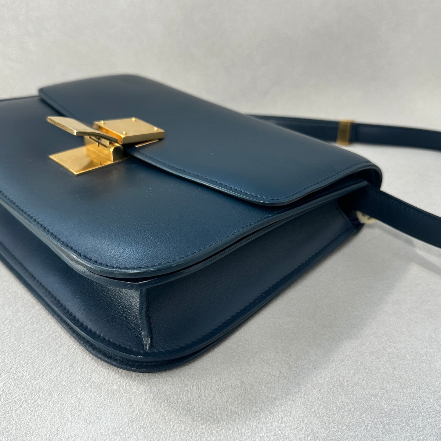 Céline - Classic Box - Leather - Blue - (medium)