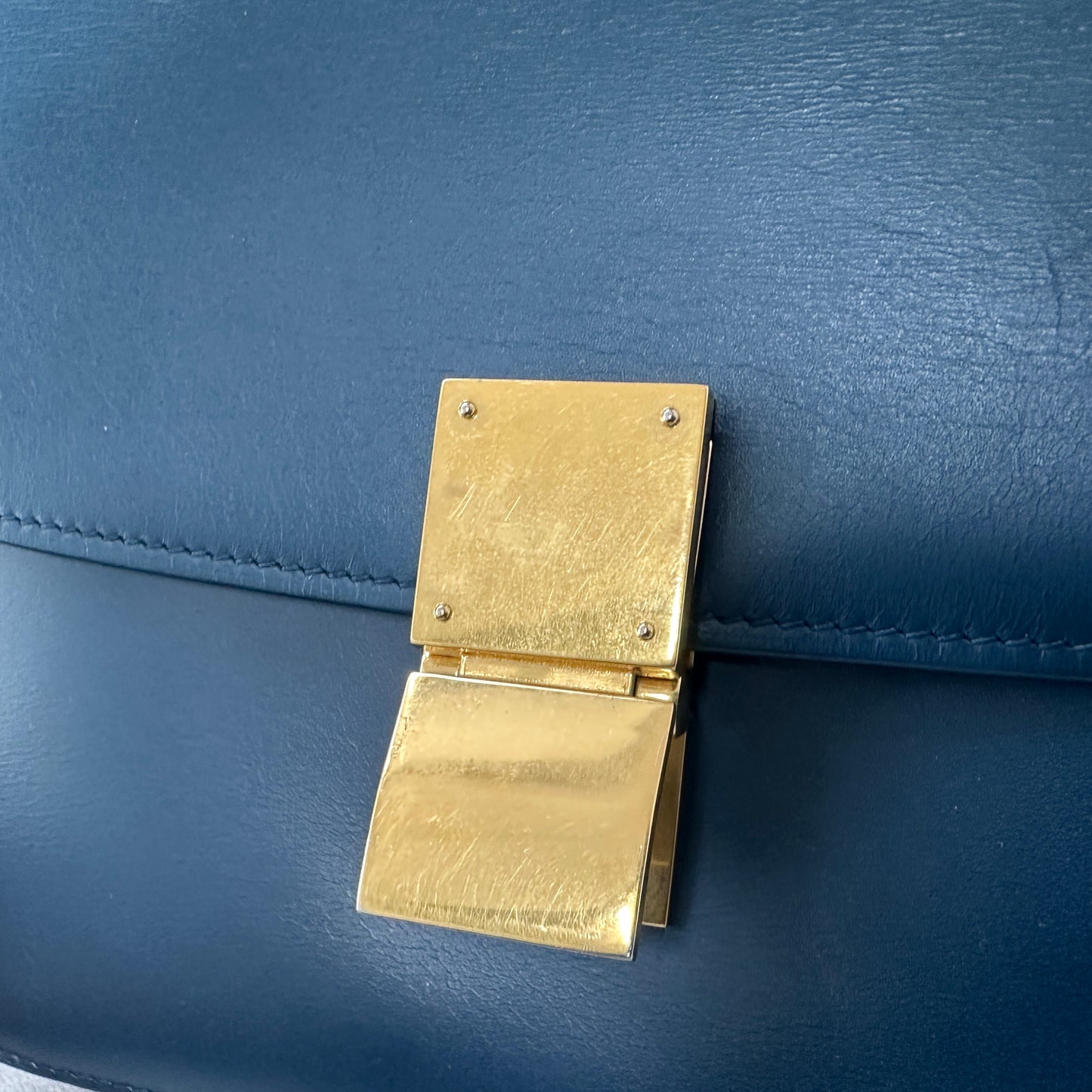Céline - Classic Box - Leather - Blue - (medium)