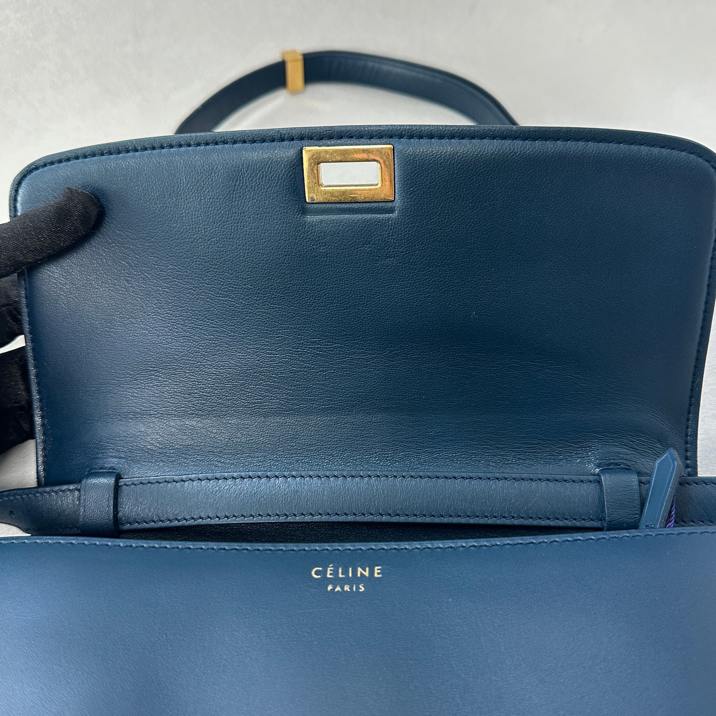 Céline - Classic Box - Leather - Blue - (medium)