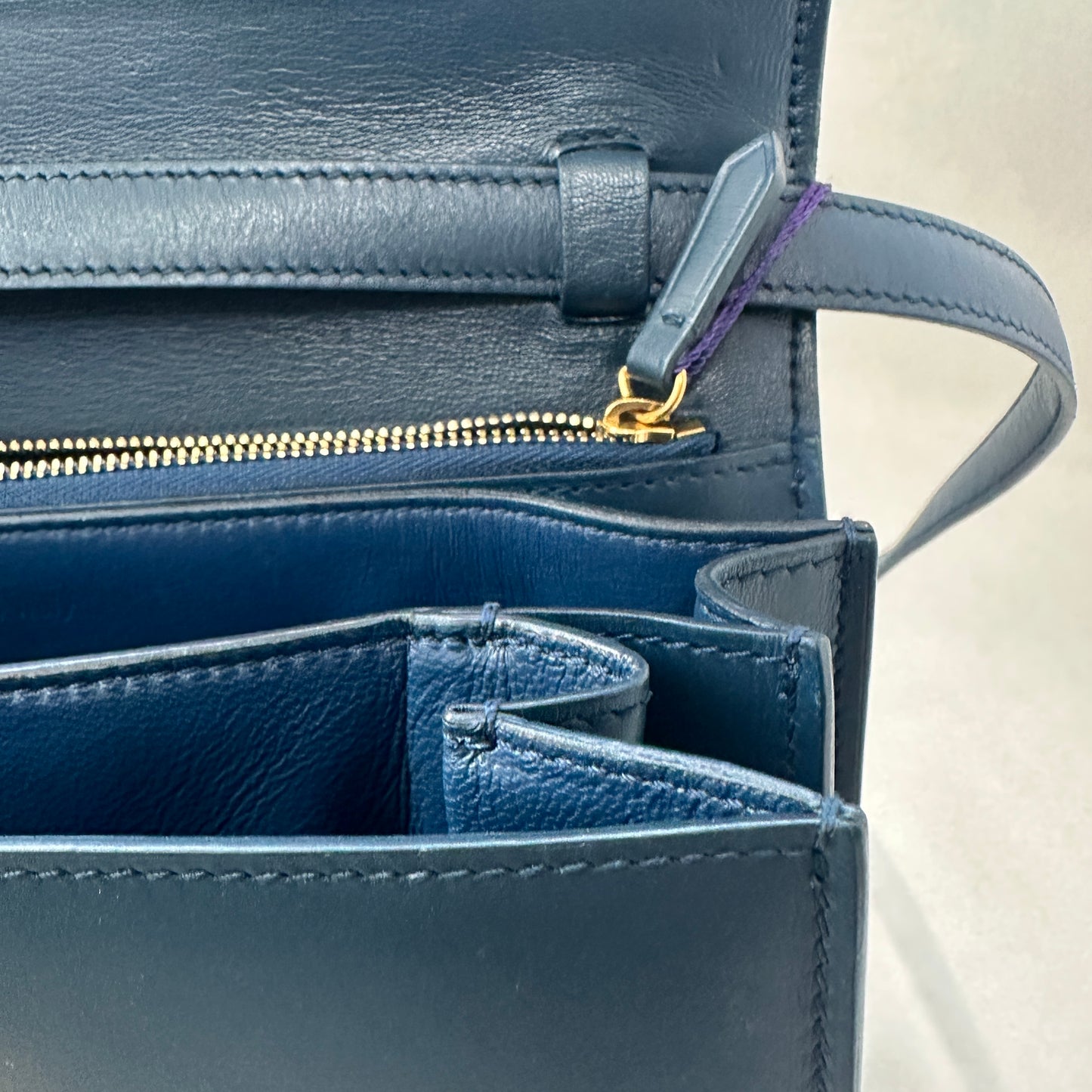 Céline - Classic Box - Leather - Blue - (medium)
