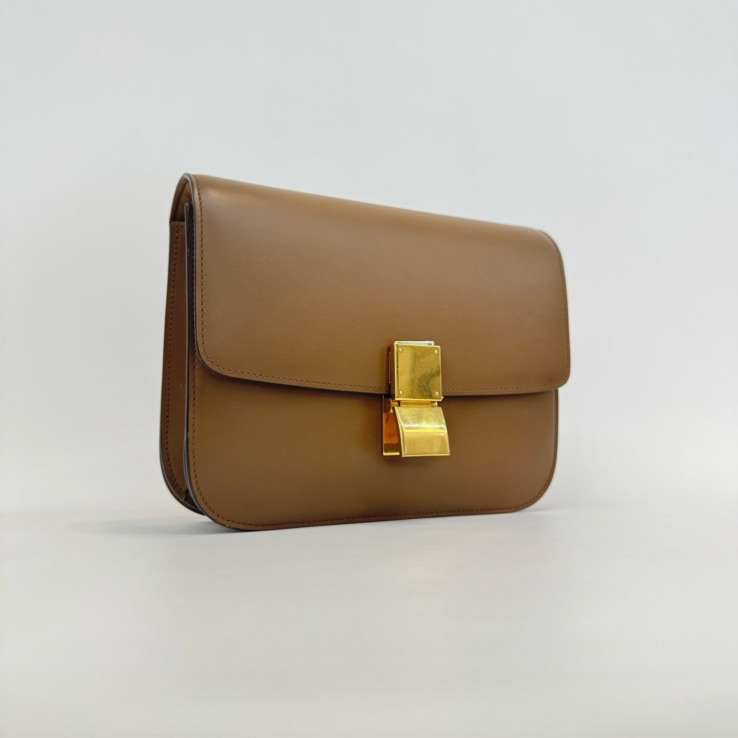 Celine - Classic Box - Leather - Brown - (medium)
