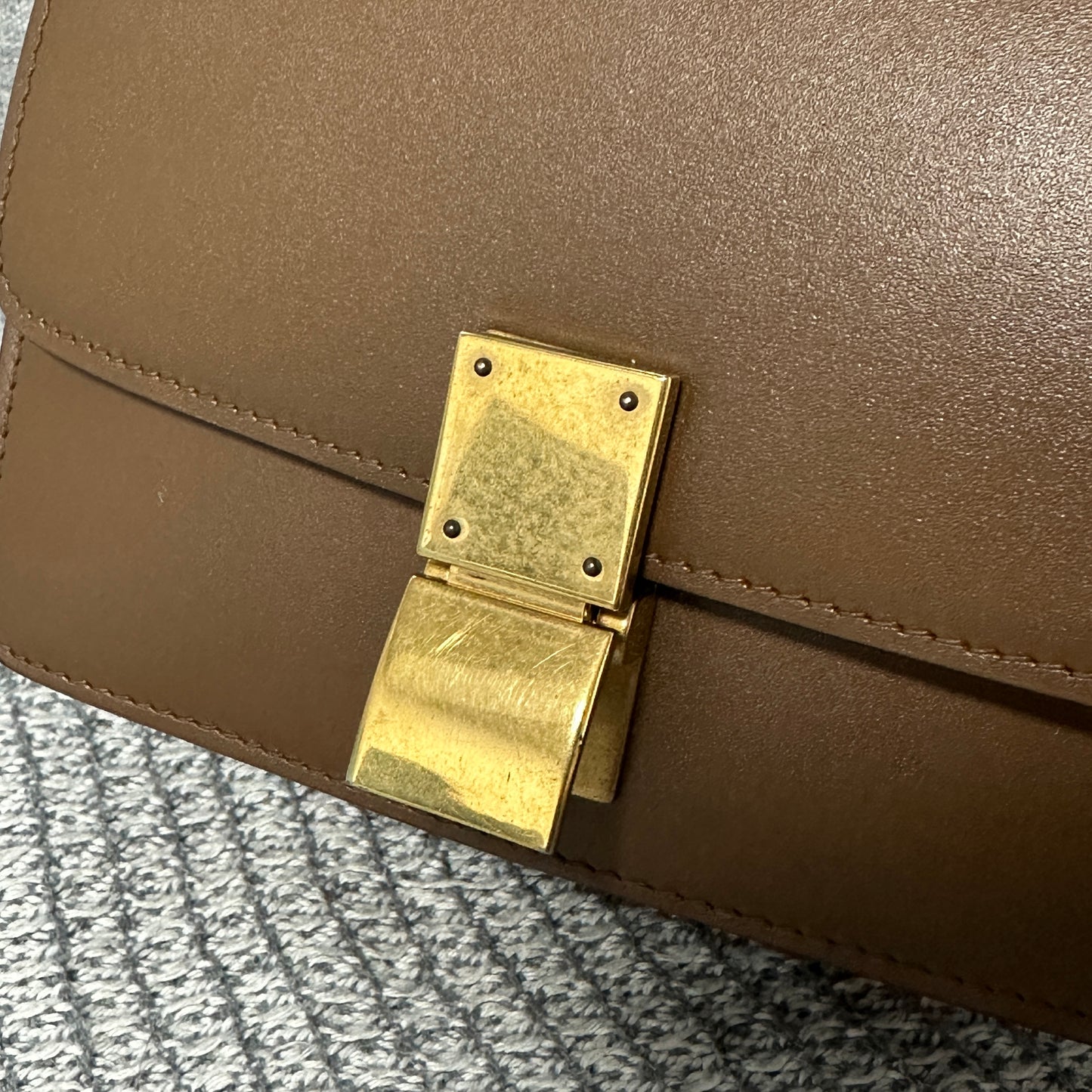 Celine - Classic Box - Leather - Brown - (small)