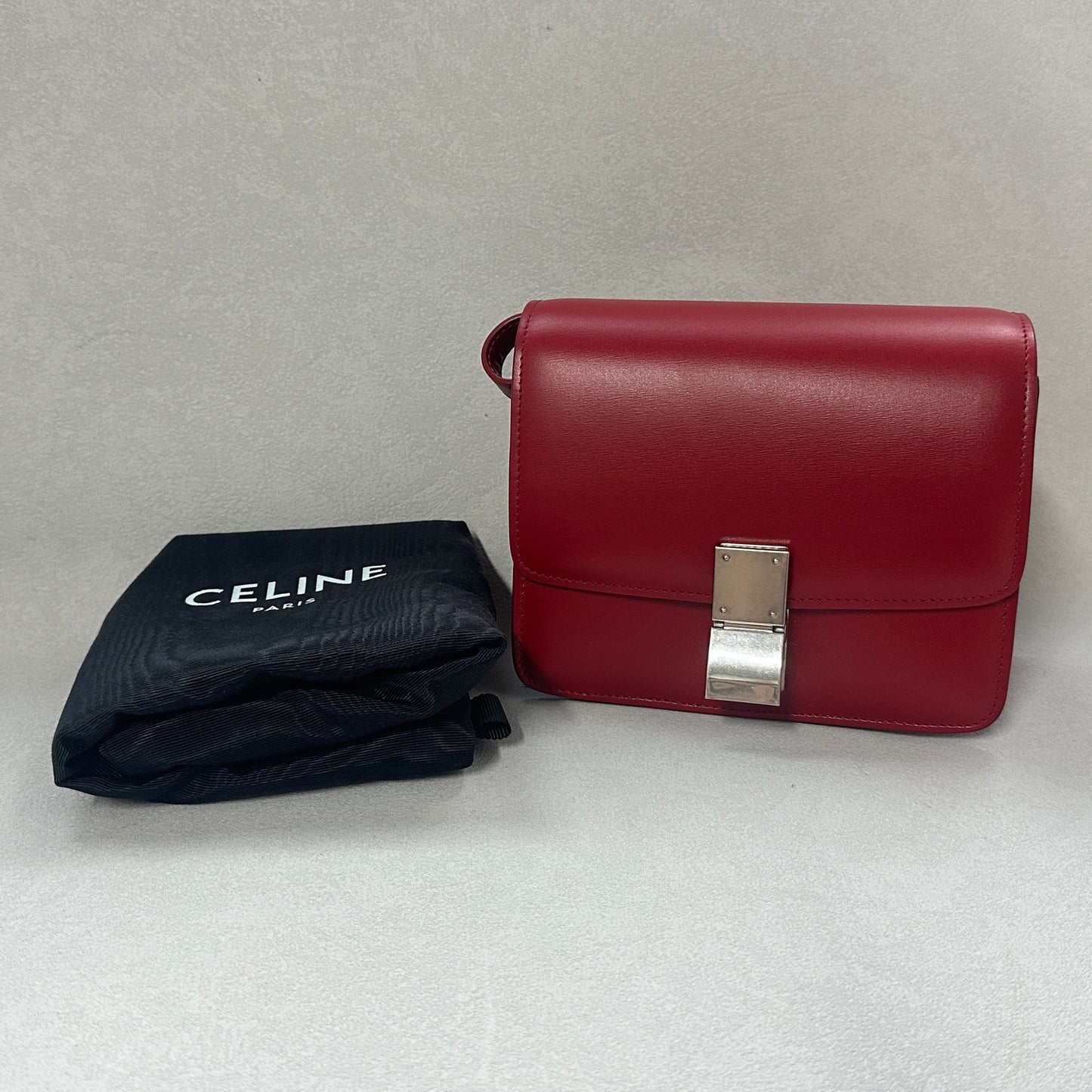 Céline - Classic Box - Leather - Red - (small)