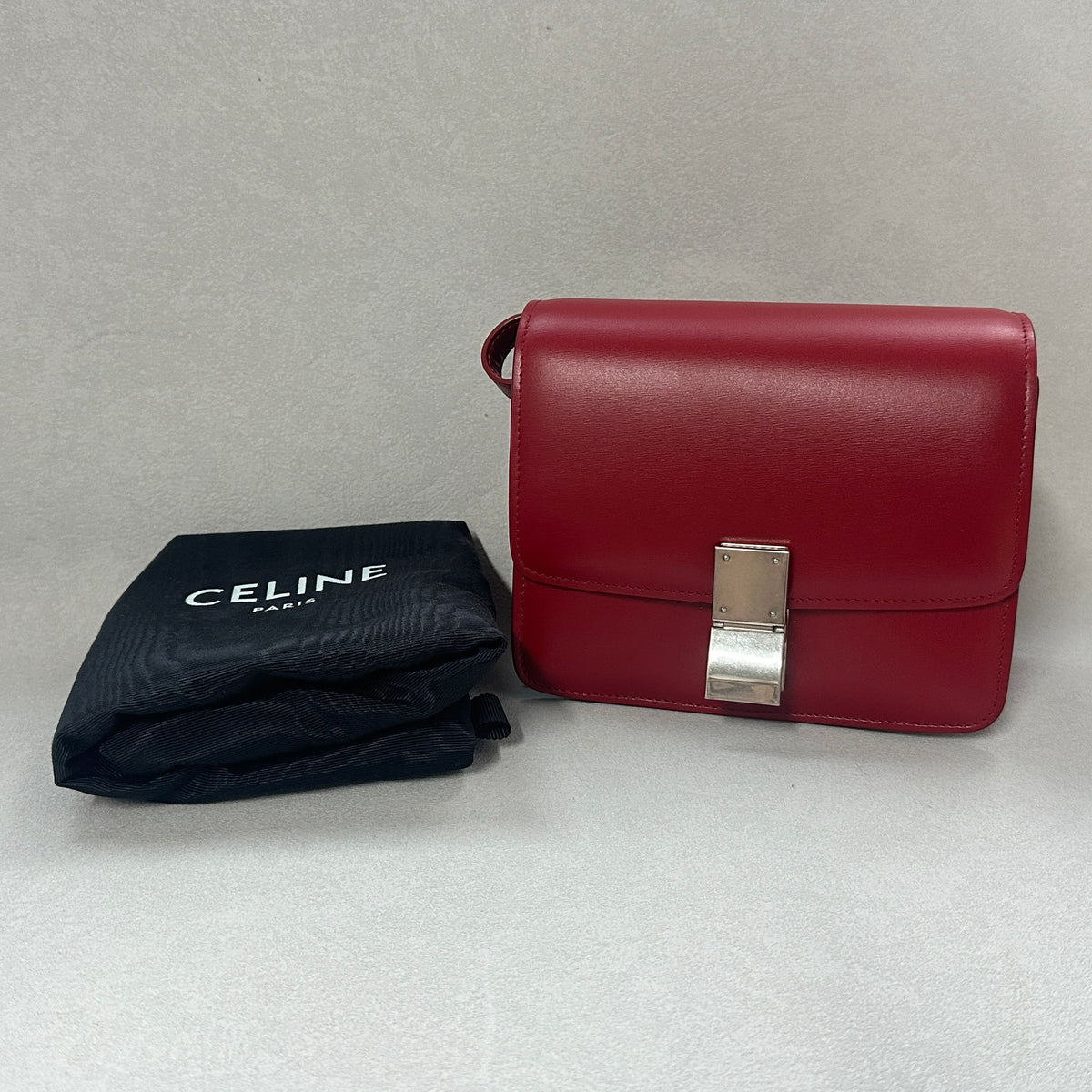 CELINE - Classic Box - Leather - Red - (small)