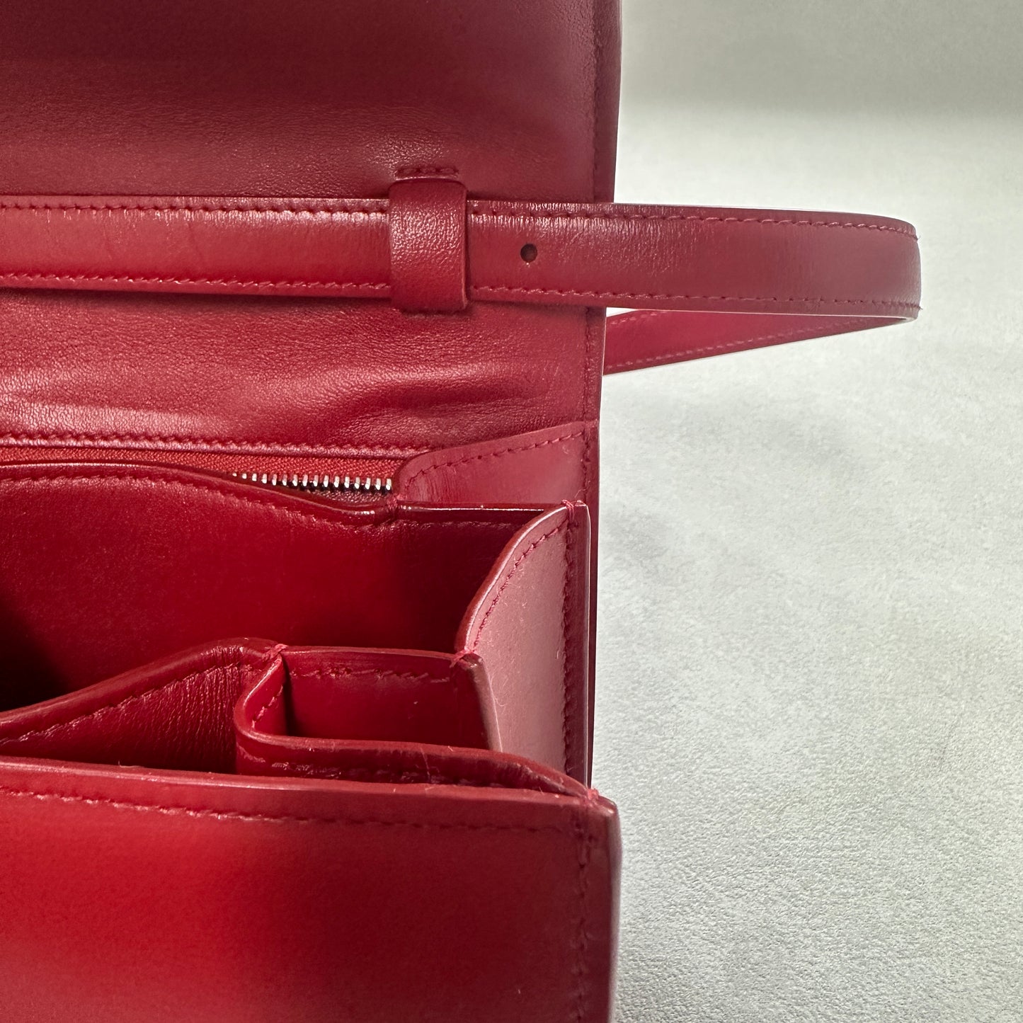 Céline - Classic Box - Leather - Red - (small)