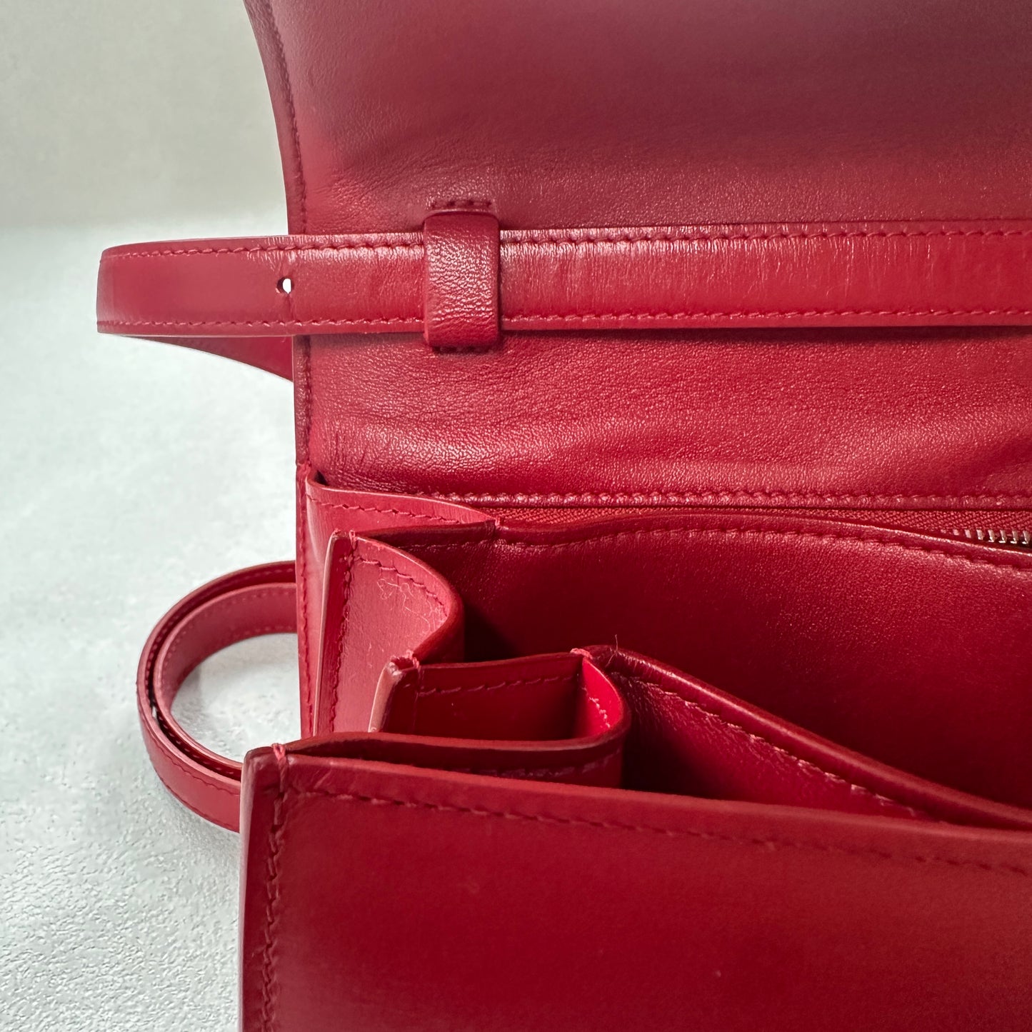 Céline - Classic Box - Leather - Red - (small)