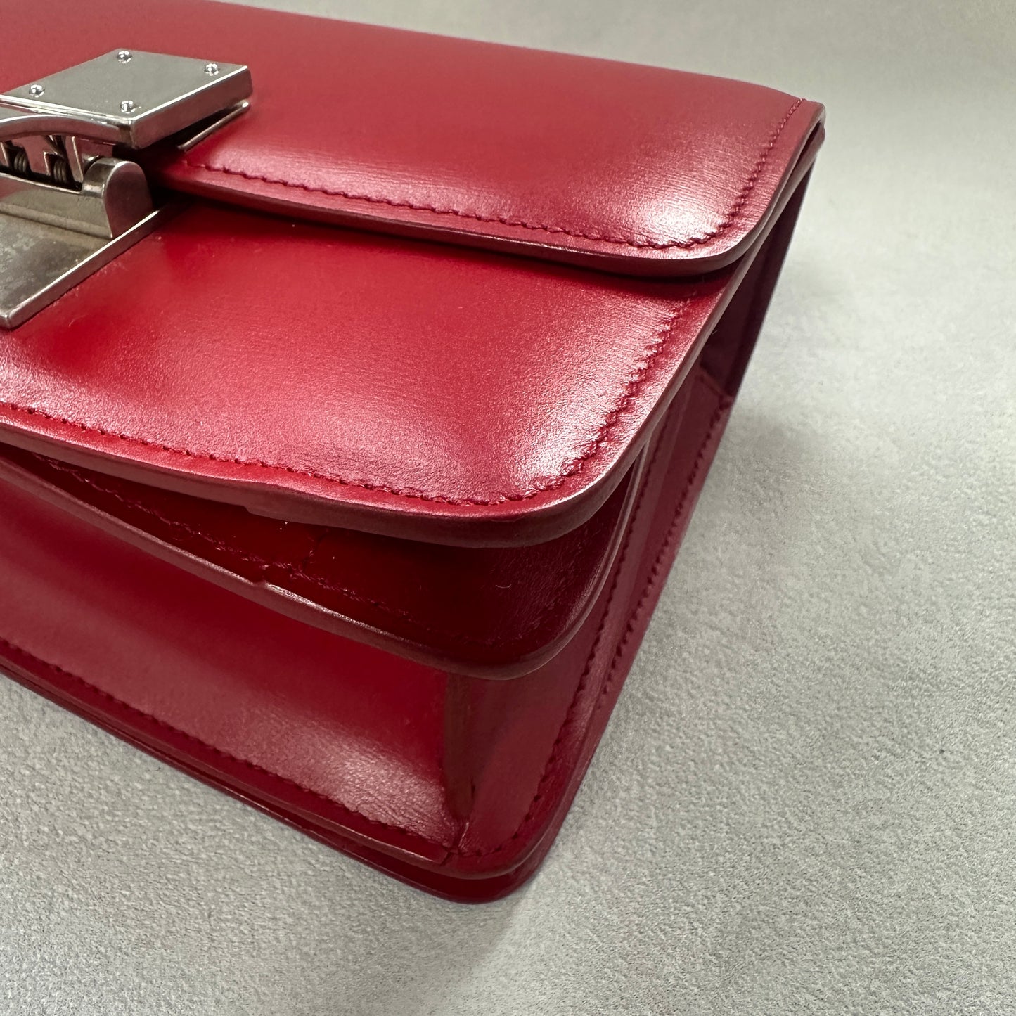 Céline - Classic Box - Leather - Red - (small)