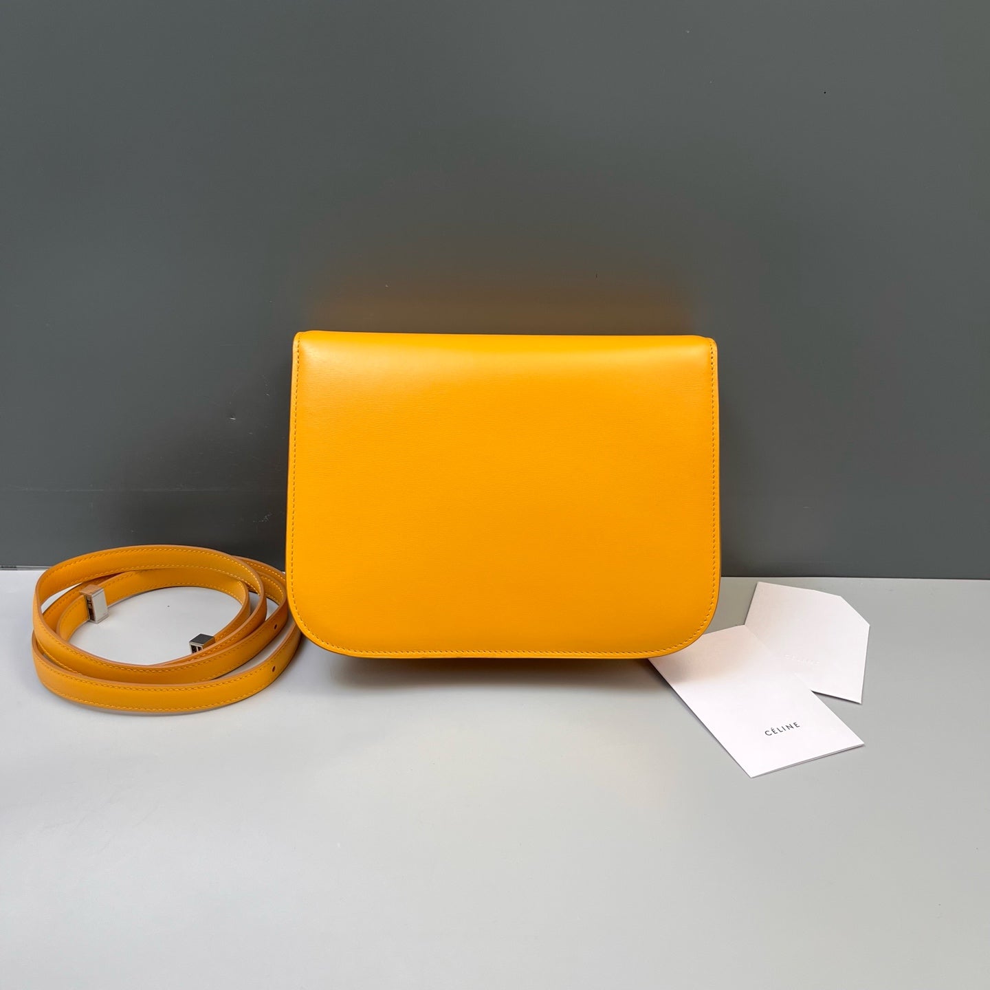 Celine - Classic Box - Leather - Yellow - (medium)