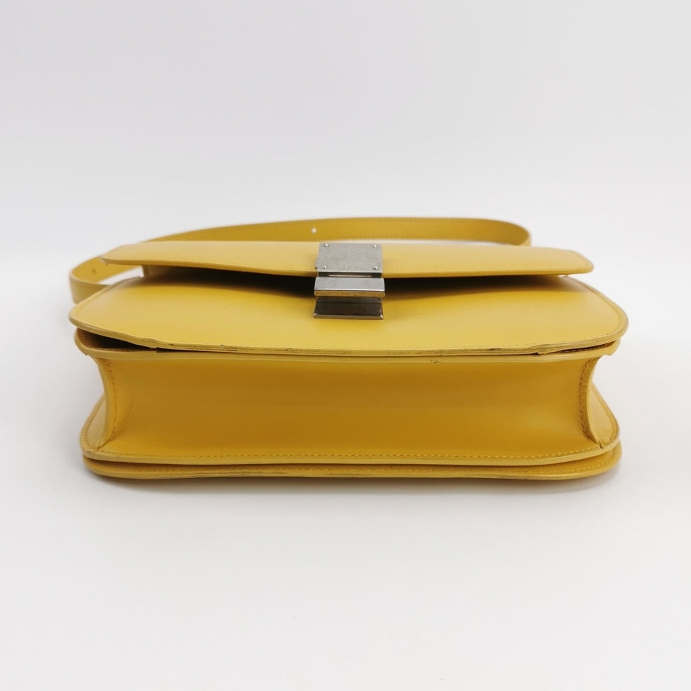 Celine - Classic Box - Leather - Yellow - (medium)