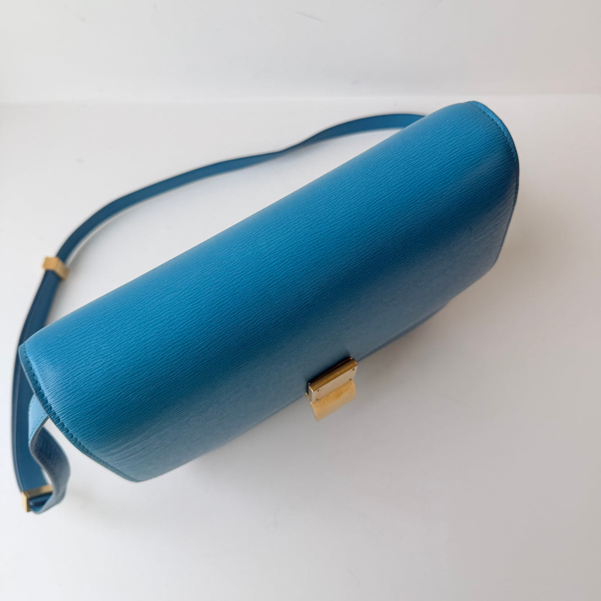 Celine - Classic Box Medium - Leather - Blue - (medium)