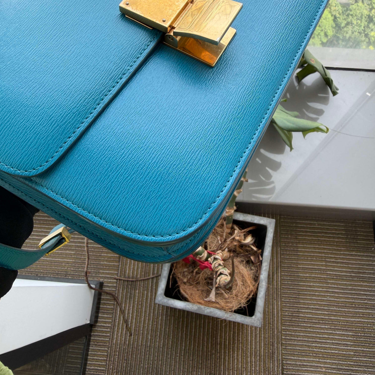 Celine - Classic Box Medium - Leather - Blue - (medium)