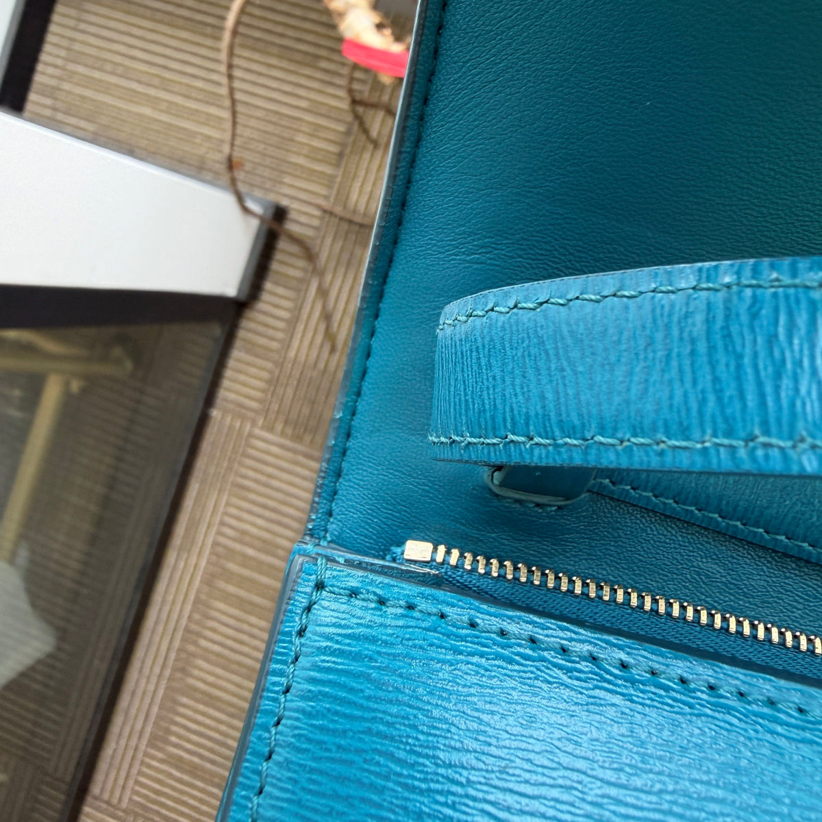 Celine - Classic Box Medium - Leather - Blue - (medium)