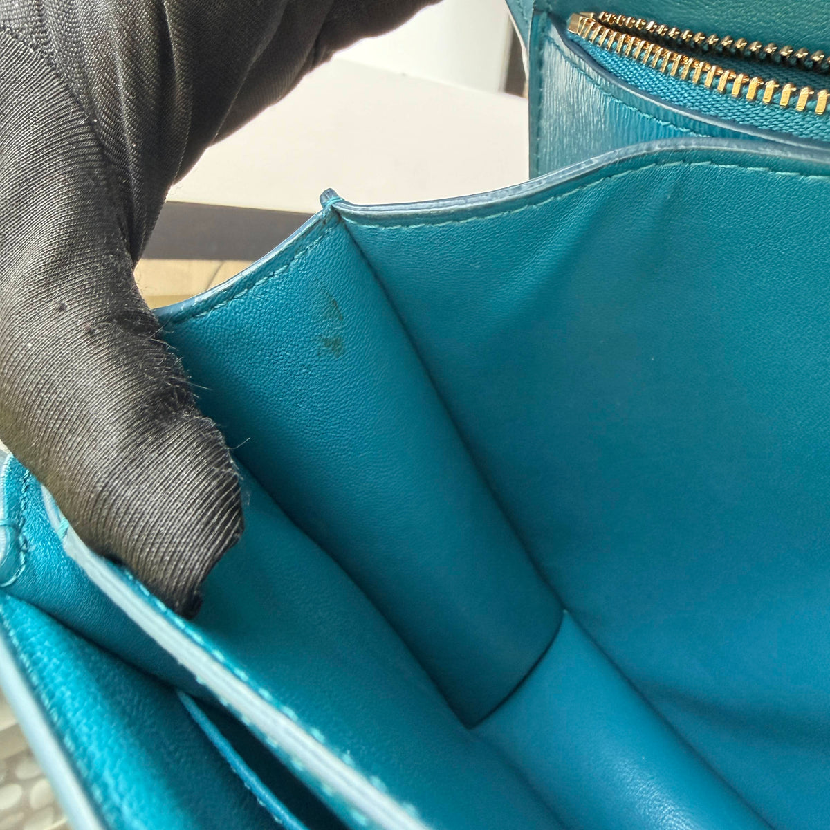 Celine - Classic Box Medium - Leather - Blue - (medium)