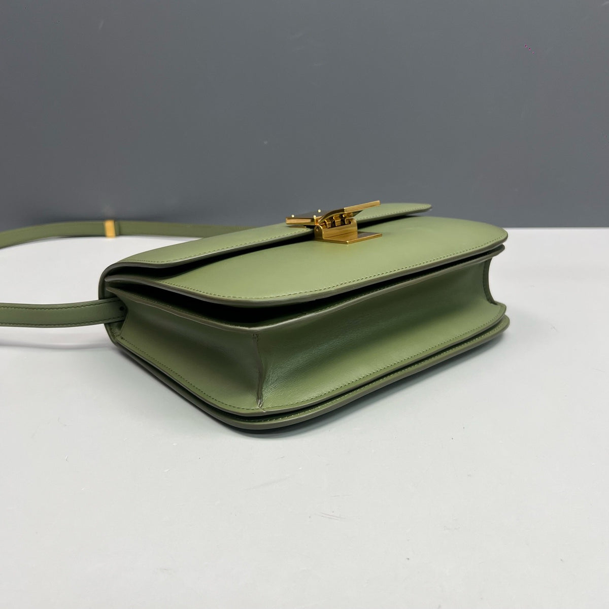 Celine - Classic Box Medium - Leather - Green - (medium)