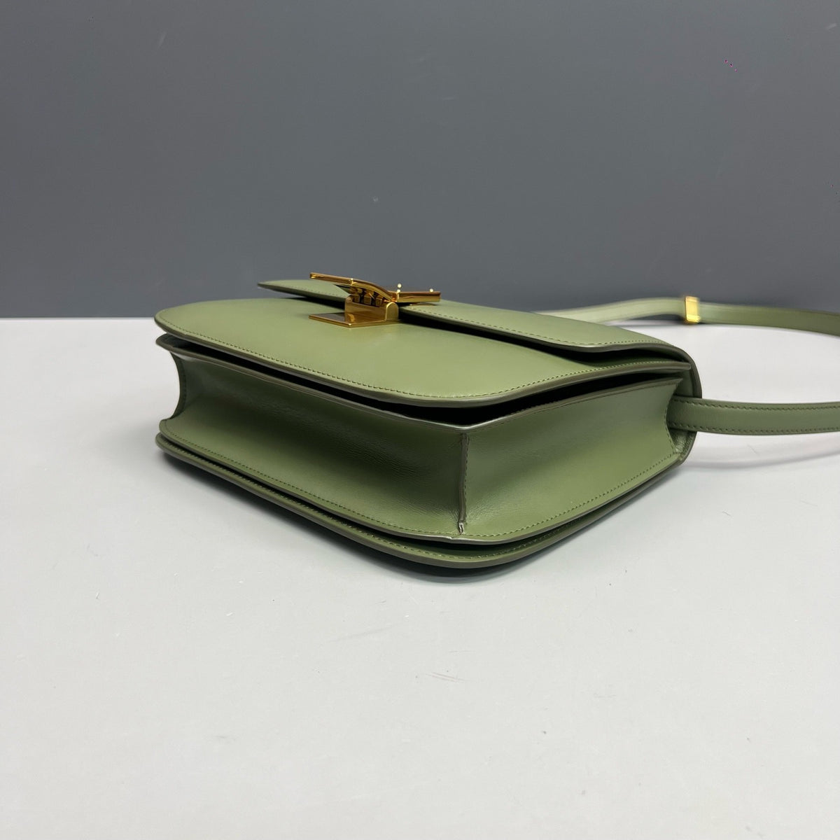 Celine - Classic Box Medium - Leather - Green - (medium)
