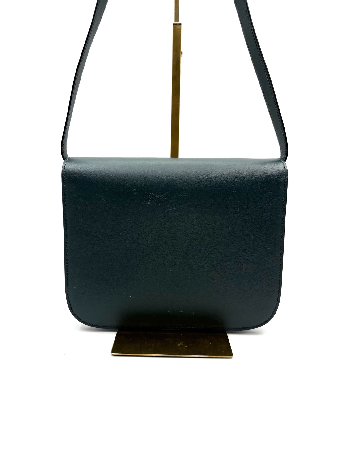 Celine - Classic Box - Polished calfskin leather - Amazon Green with Gold-Tone Hardware - (Medium)