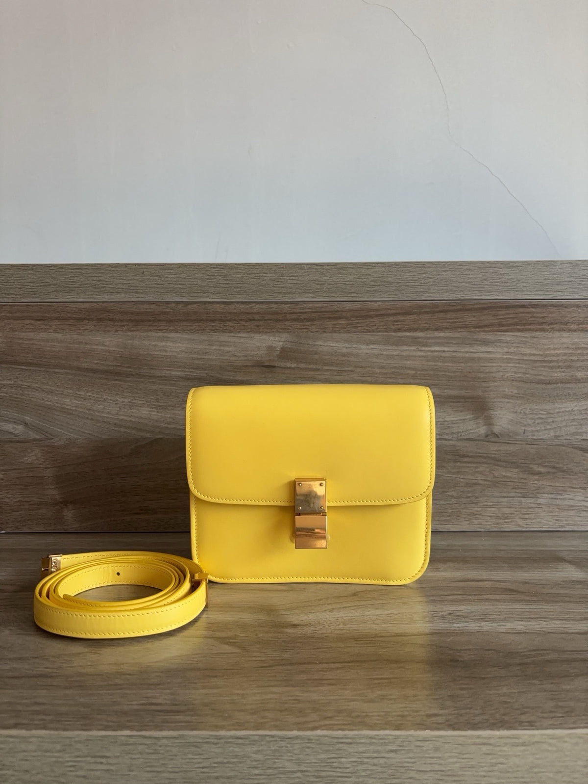 Celine - Classic Box Teen - Leather - Yellow - (small)