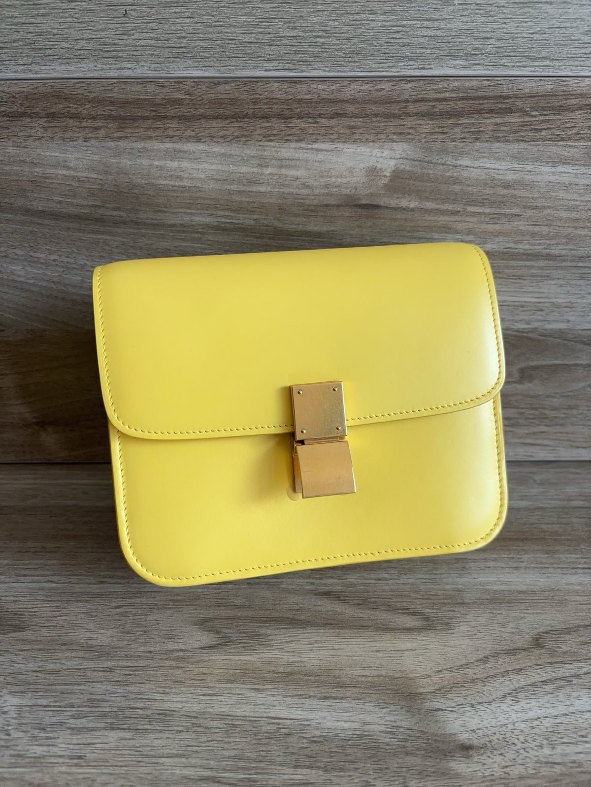 Celine - Classic Box Teen - Leather - Yellow - (small)