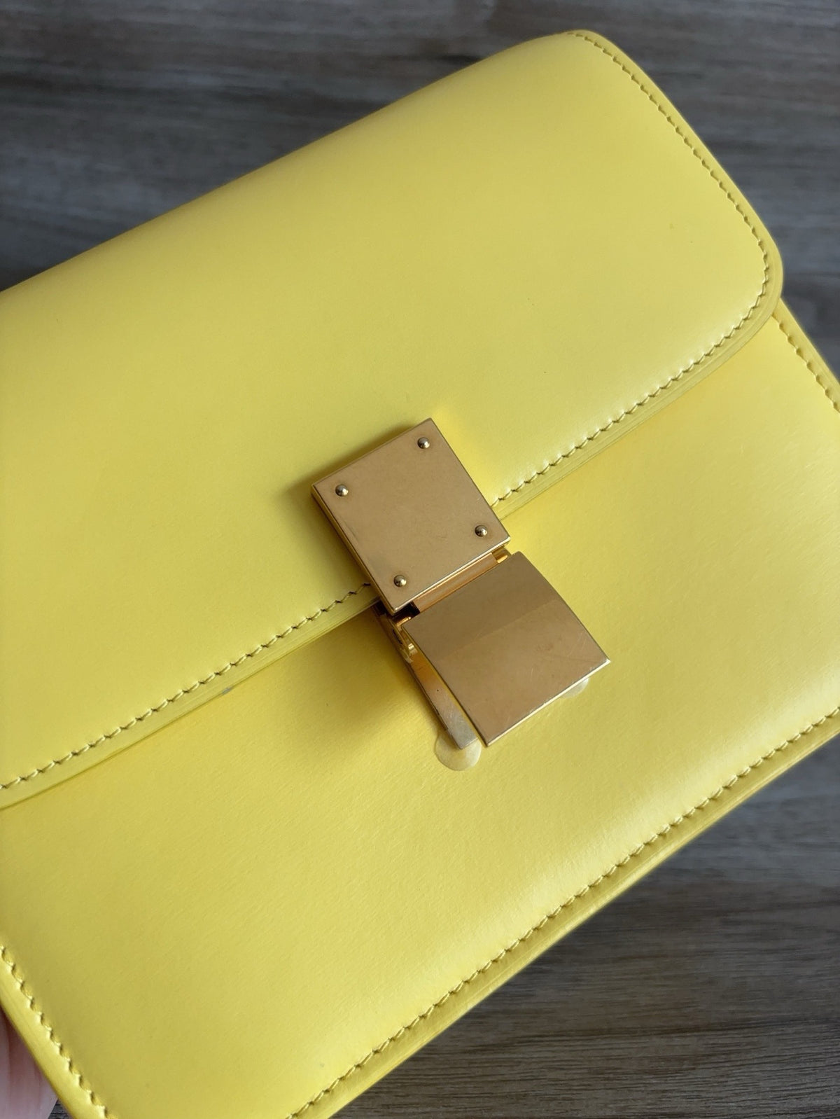 Celine - Classic Box Teen - Leather - Yellow - (small)