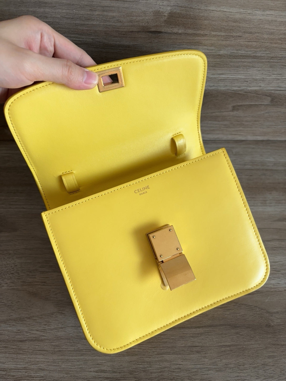 Celine - Classic Box Teen - Leather - Yellow - (small)