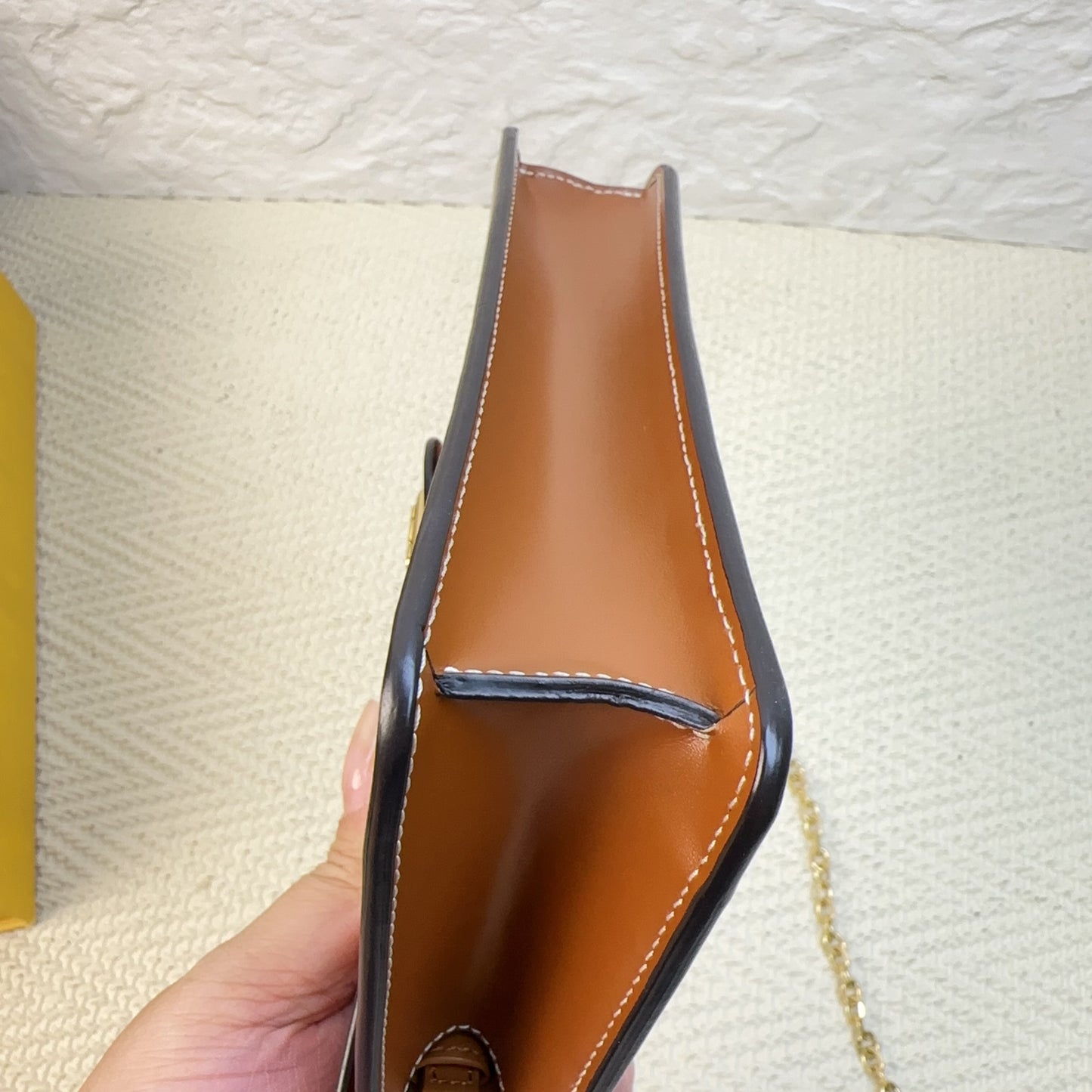 Celine - Envelope Bag - Leather - Brown - (mini)
