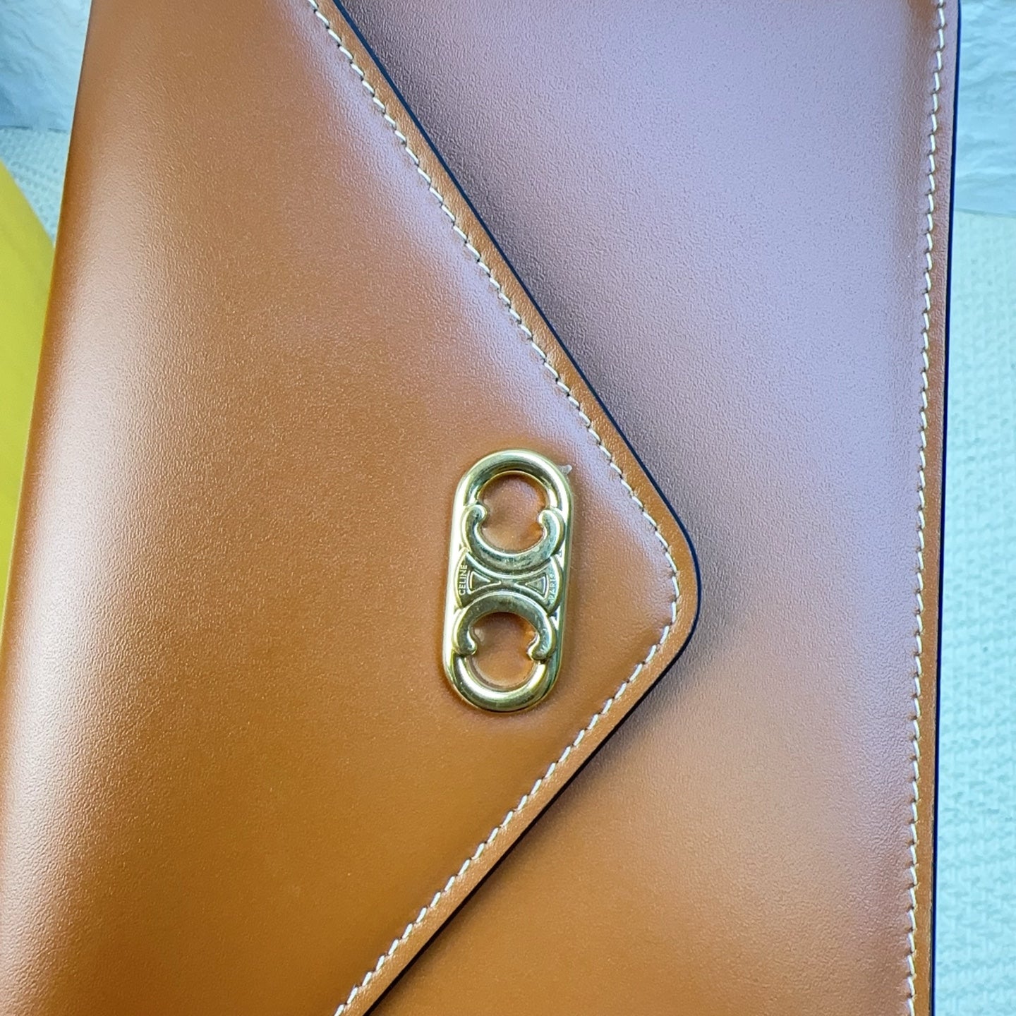 Celine - Envelope Bag - Leather - Brown - (mini)