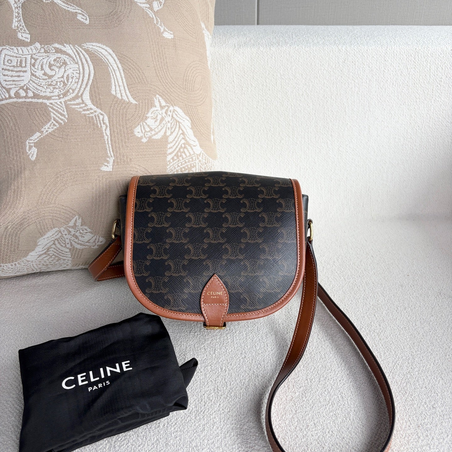Celine - Folco - Leather - Brown - (mini)