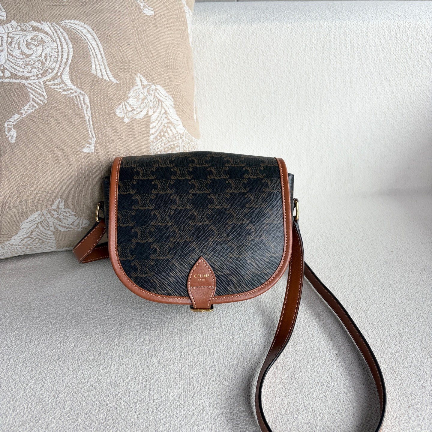 Celine - Folco - Leather - Brown - (mini)