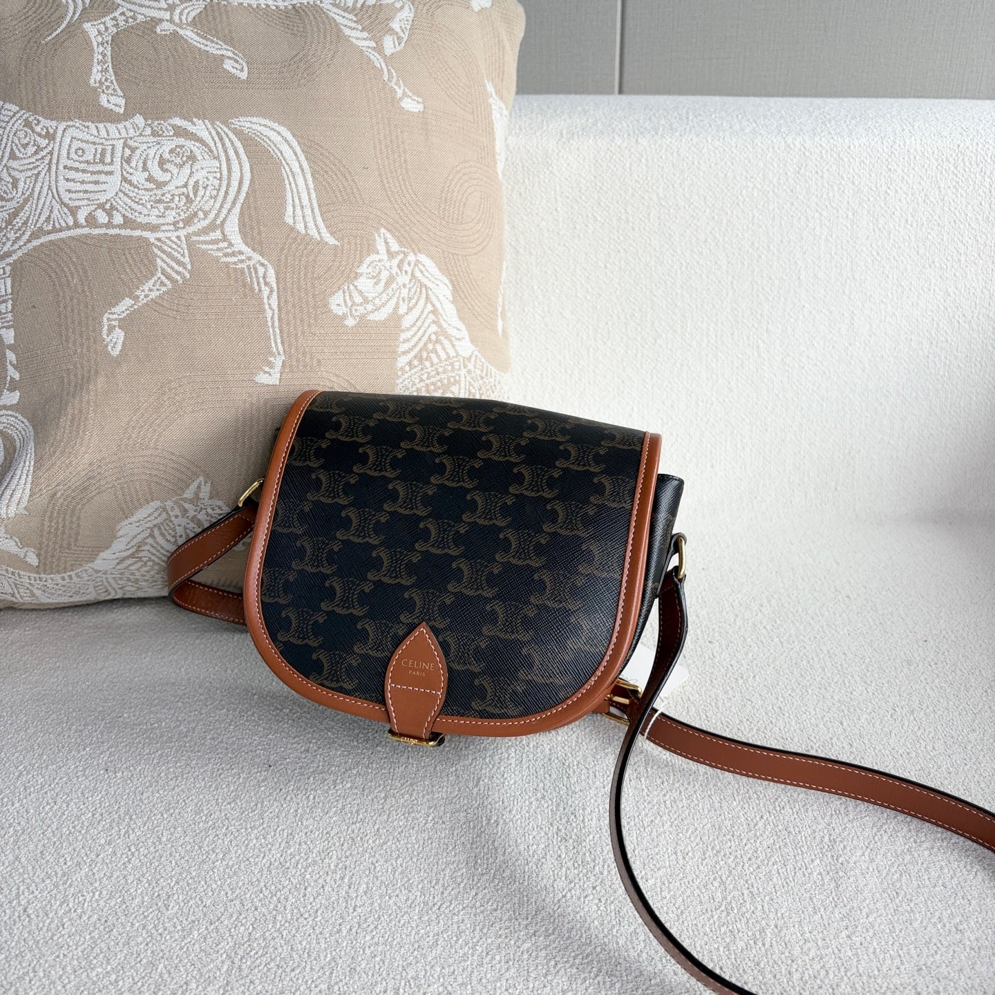 Celine - Folco - Leather - Brown - (mini)