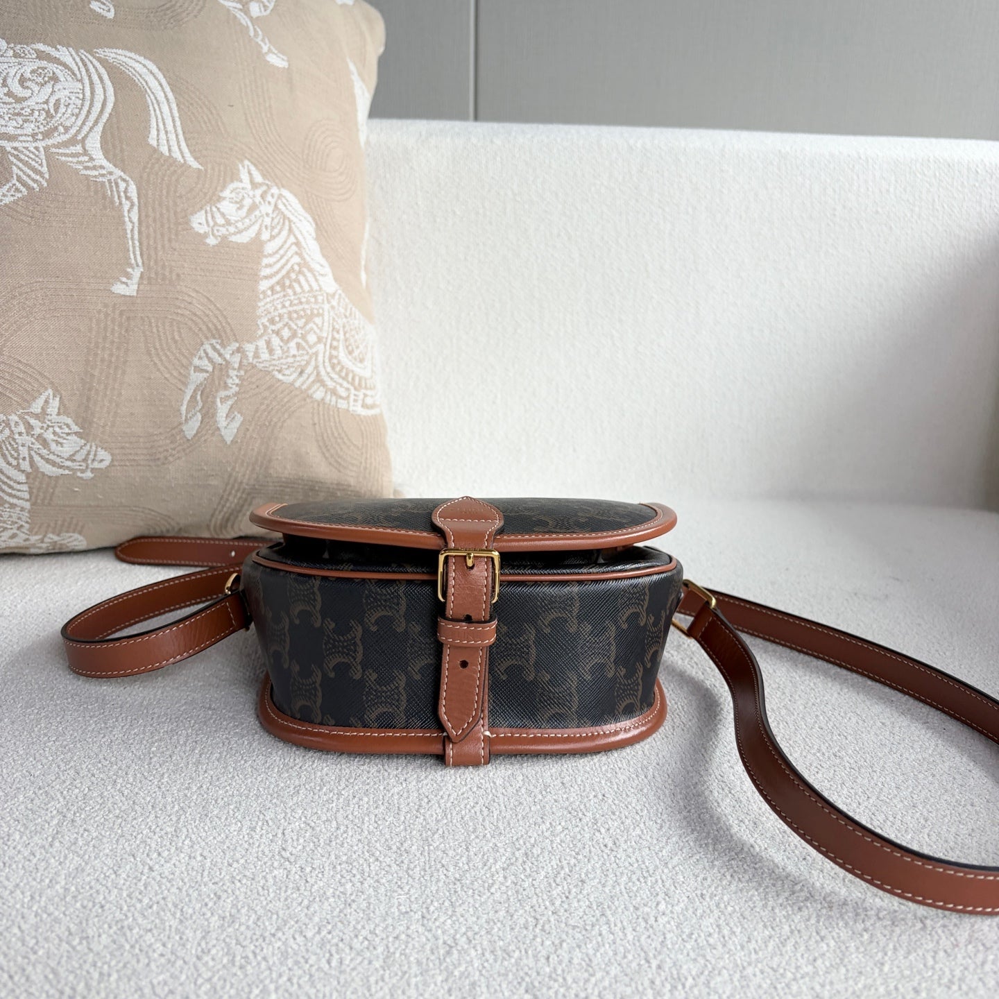 Celine - Folco - Leather - Brown - (mini)